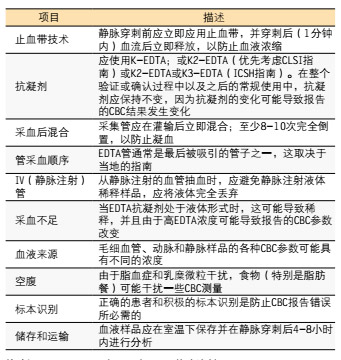 常规临床实验室血细胞计数仪的验证和标准化