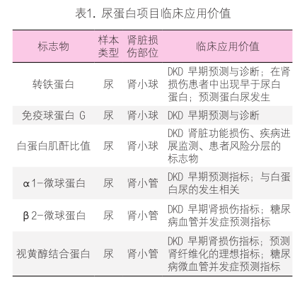 糖尿病肾脏疾病实验室检测 指标的诊断价值